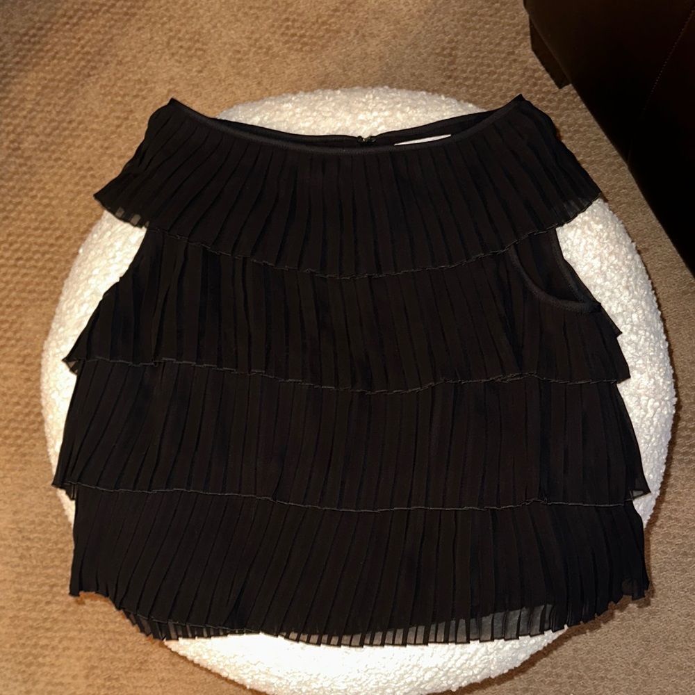 Milly Black Layered Tank Top